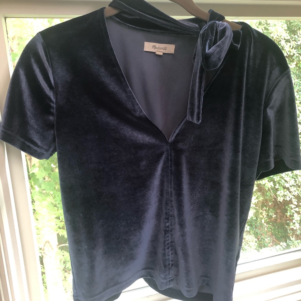 Madewell Velvet Top